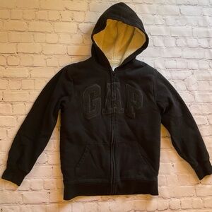 GAP Kids Black Zip-Up Hoodie